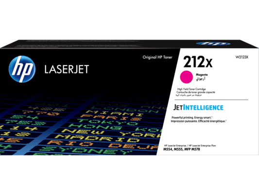 HP 212X W2123X Original Magenta Toner Cartridge High Yield