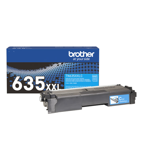Brother TN635XXL Original Cyan Toner Cartridge Extra High Yield