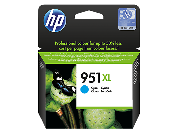 HP 951XL Original Cyan Ink Cartridge (CN046AC) High Yield