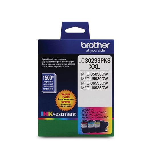 Brother LC3029 Original Cyan/Magenta/Yellow Ink Cartridge High Yield