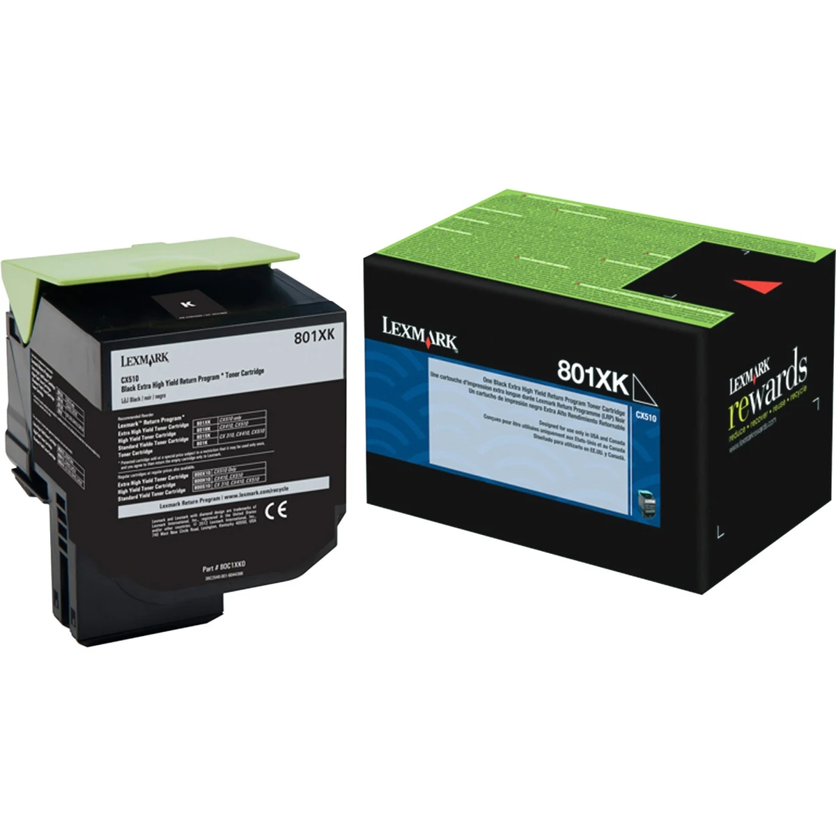 Lexmark 80C1XK0 Original Black Toner Cartridge High Yield