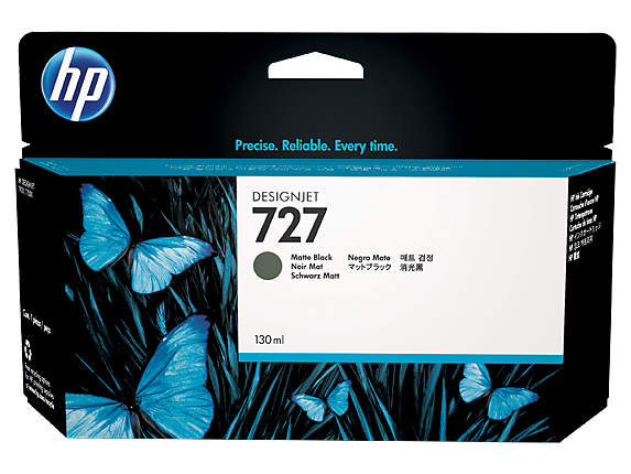 HP INKJET 727 MATTE BLACK (B3P22A) DESIGNJET T2530 130ML