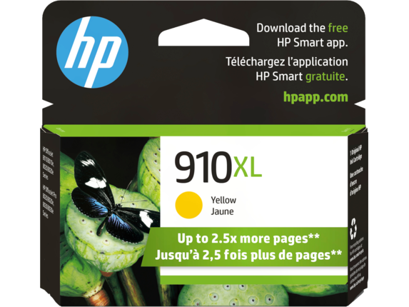 HP 910XL Original Yellow Ink Cartridge (3YL64AN) High Yield
