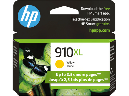 HP 910XL Original Yellow Ink Cartridge (3YL64AN) High Yield