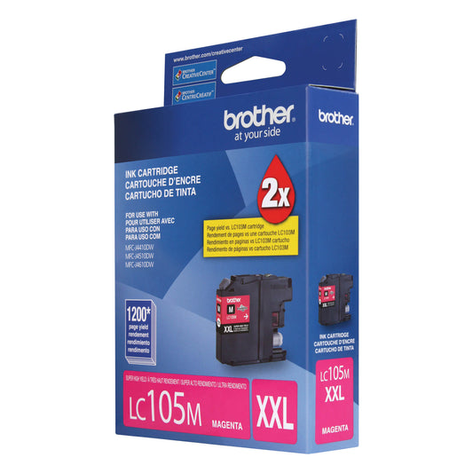Brother LC105 Original Magenta Ink Cartridge High Yield