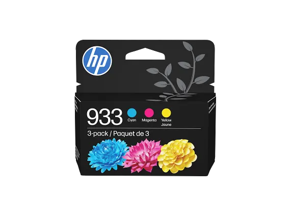 HP 933 Original Cyan/Magenta/Yellow Ink Cartridge (N9H56FN)