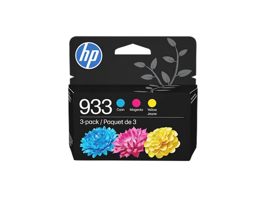 HP 933 Original Cyan/Magenta/Yellow Ink Cartridge (N9H56FN)