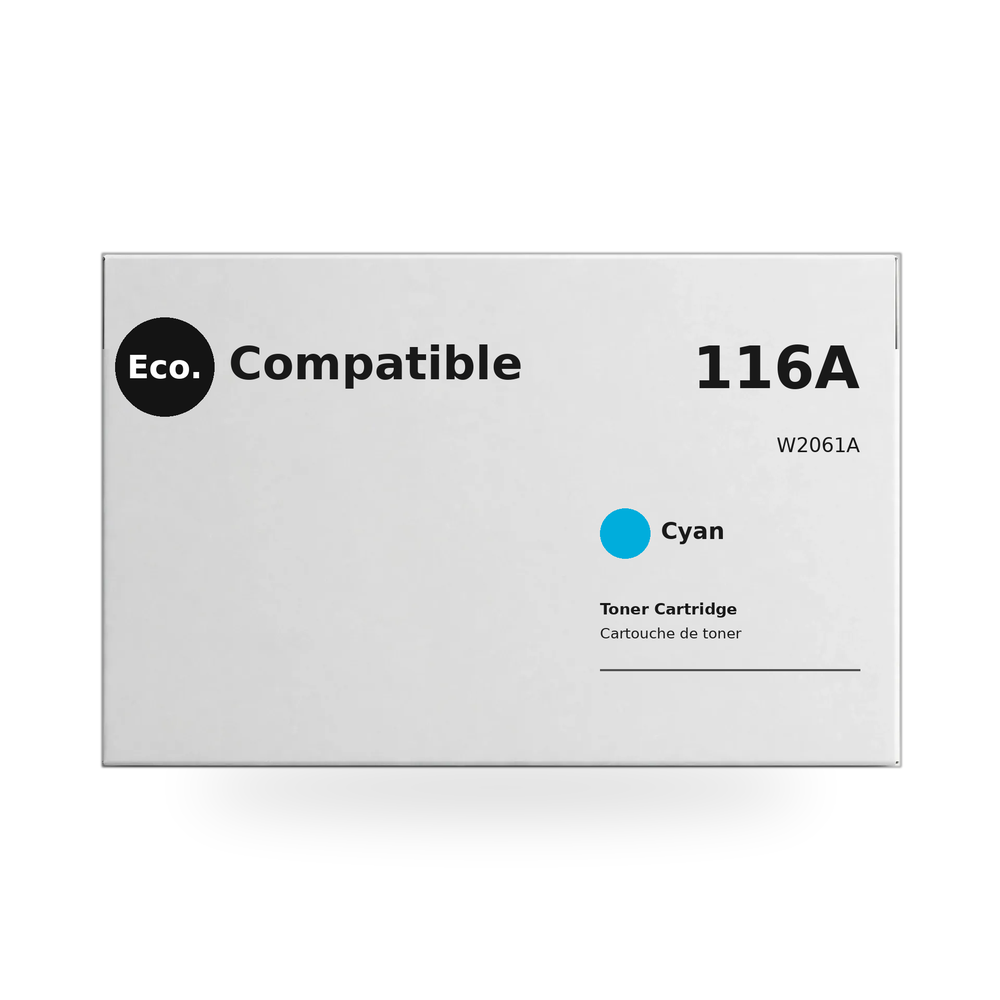 Eco.Compatible  HP 116A W2061A  Cyan Toner Cartridge