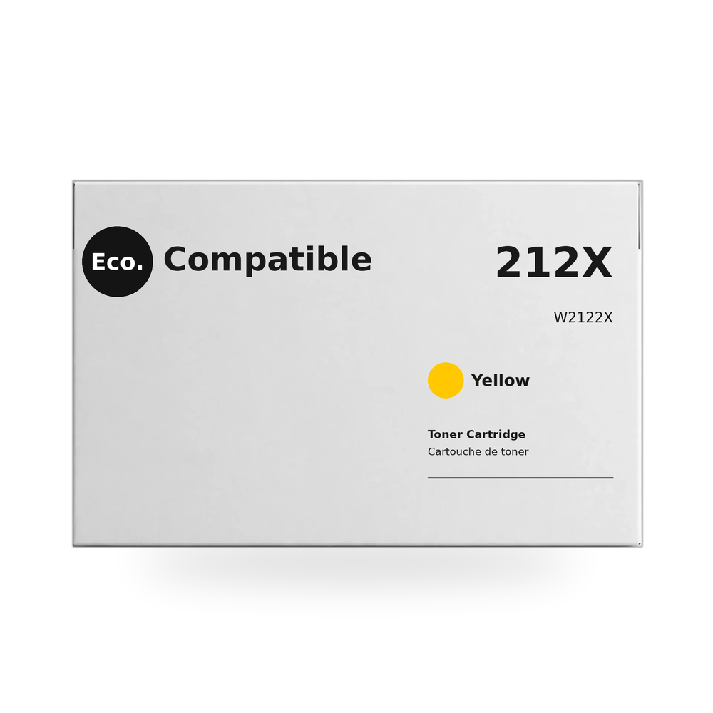 Eco.Compatible  HP 212X W2122X  Yellow Toner Cartridge