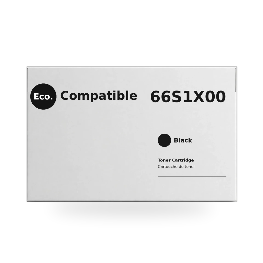 Eco.Compatible  Lexmark 66S1X00  Black Toner Cartridge Extra High Yield