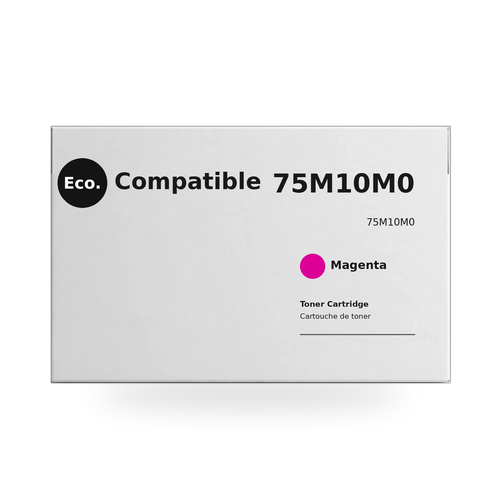 Cartouche de toner magenta éco-compatible Lexmark 75M10M0