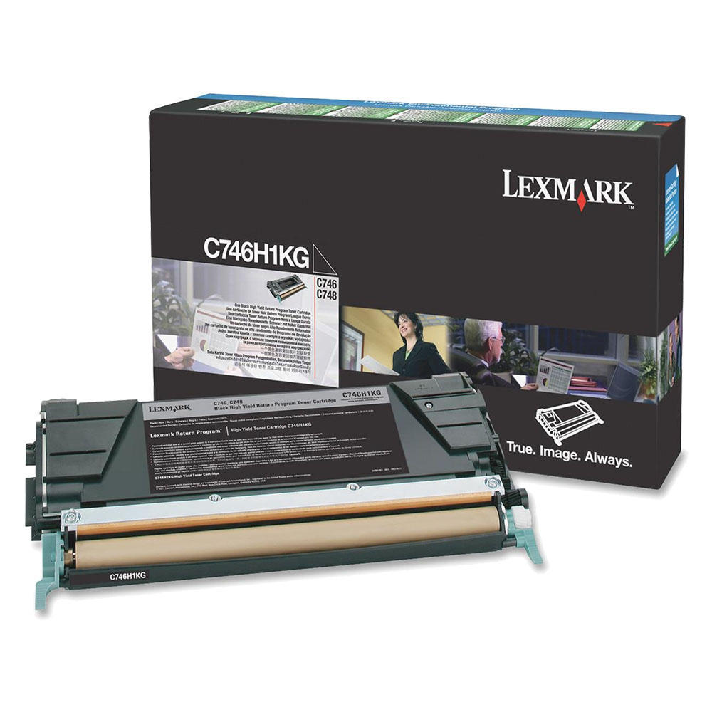 Lexmark C746H1KG Original Black Toner Cartridge High Yield