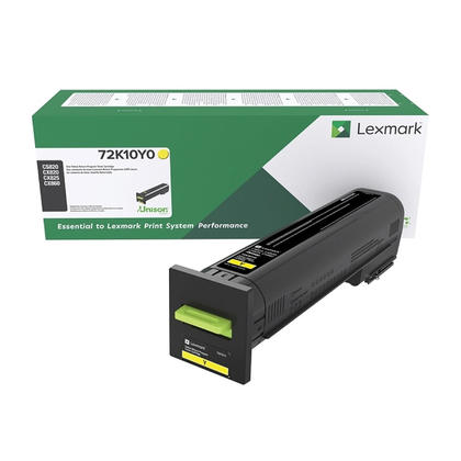 Lexmark 72K10Y0 Original Yellow Toner Cartridge