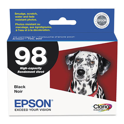 Epson T098120 Original Black Ink Cartridge, High Yield