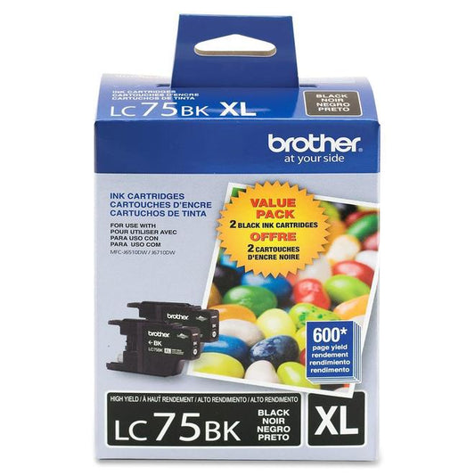 Brother LC75 Original Black Ink Cartridge High Yield