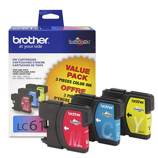 Brother LC61 Original Cyan/Magenta/Yellow Ink Cartridge