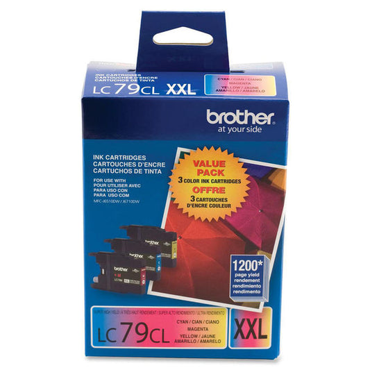 Brother LC79 Original Cyan/Magenta/Yellow Ink Cartridge High Yield