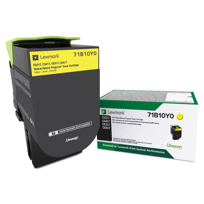 Lexmark 71B10Y0 Original Yellow Toner Cartridge
