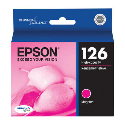 Epson T126320 Original Magenta Ink Cartridge, High Yield