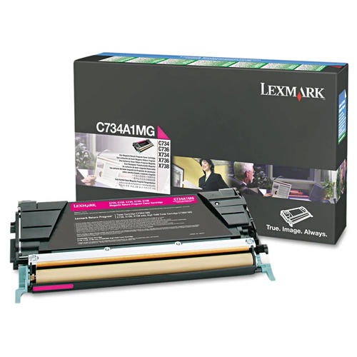 Lexmark C734A1MG Original Magenta Toner Cartridge - Return Program