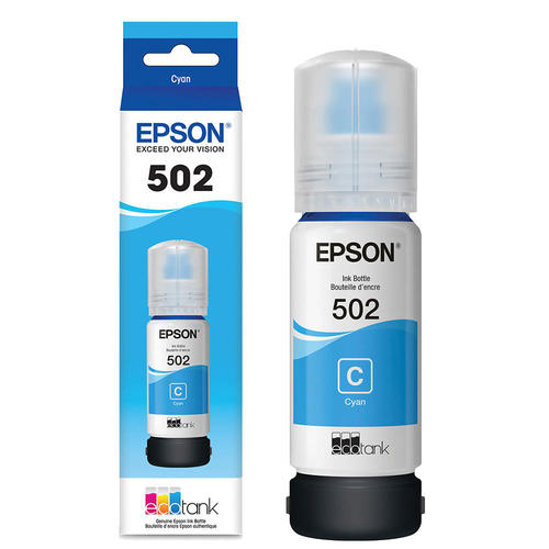 Epson T502220-S Original Cyan Ink Bottle, OEM, for Expression ET-2700 series