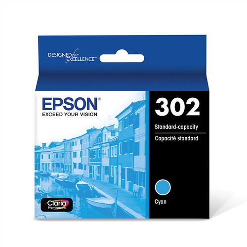 Epson T302220-S Original Cyan Ink Cartridge, OEM, for Expression Premium XP-6000