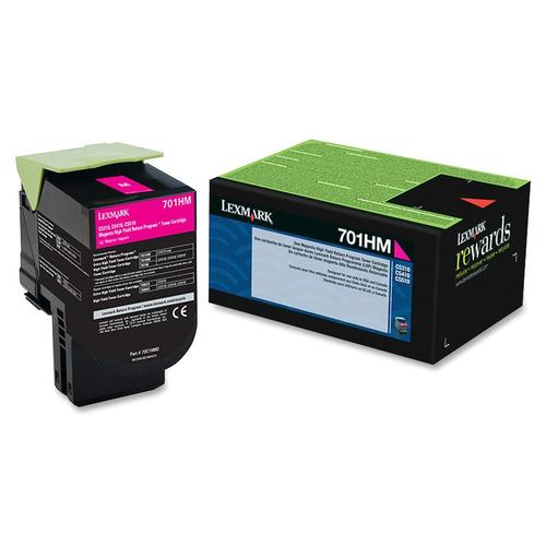 Lexmark 70C1HM0 Original Magenta Toner Cartridge - High Yield