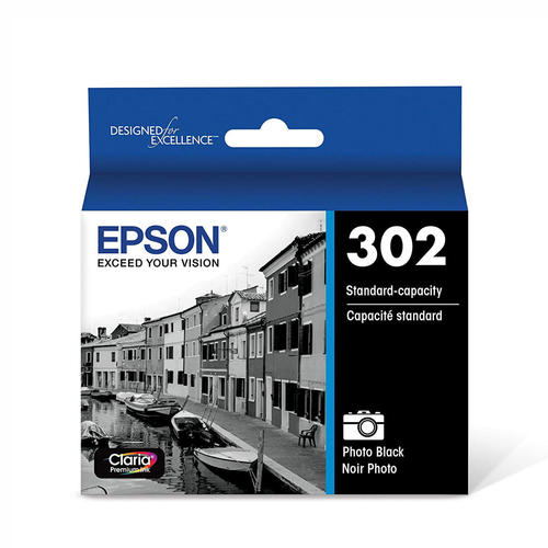Epson T302120-S Original Photo Black Ink Cartridge, OEM, for Expression Premium XP-6000
