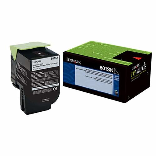 Lexmark 80C1SK0 Original Black Toner Cartridge - Return Program