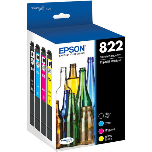 Epson T822 Original Black/Cyan/Magenta/Yellow Ink Cartridge