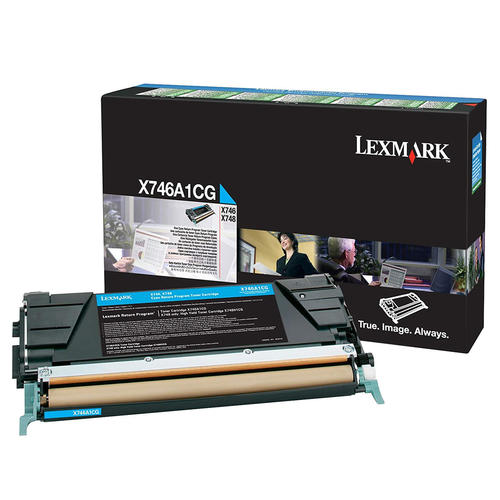 Lexmark X746A1CG Original Cyan Toner Cartridge - Return Program