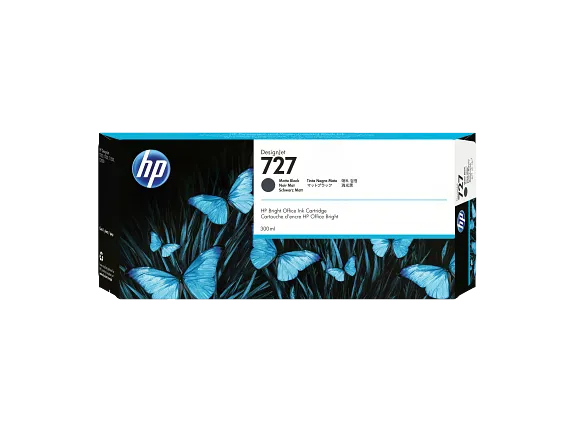 HP INKJET #727 MATTE BLACK (C1Q12A) DESIGNJET T2530 300ML