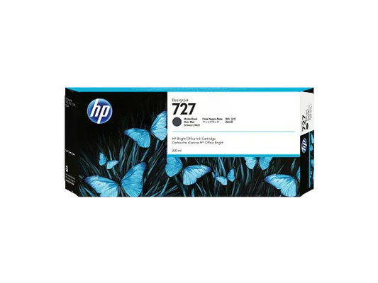 HP INKJET #727 MATTE BLACK (C1Q12A) DESIGNJET T2530 300ML