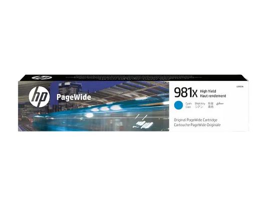 HP 981X Original Cyan Ink Cartridge (L0R09A) High Yield