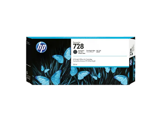 HP INKJET #728 MATTE BLACK (F9J68A) DESIGNJET T730/830 300ML
