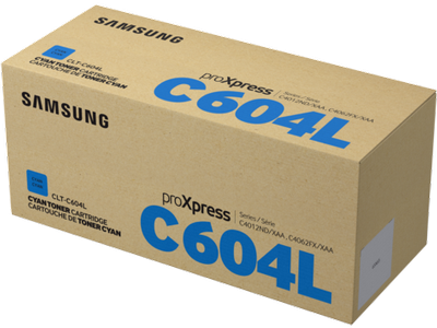 Samsung CLTC604L Original Cyan Toner Cartridge High Yield (SU081A)