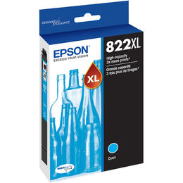 Epson T822XL High Yield Original Cyan Ink Cartridge High Yield