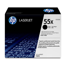 HP 55X CE255X Original Black Toner Cartridge High Yield