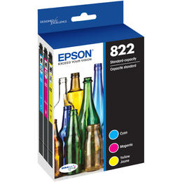 Epson T822 Original Cyan/Magenta/Yellow Ink Cartridge