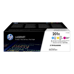 HP 201X CF401X Original Cyan/Magenta/Yellow Toner Cartridge (CF253XM)