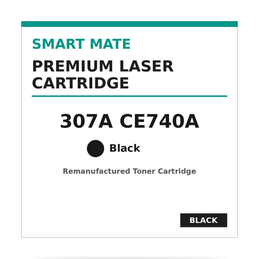 Smart Mate HP 307A CE740A Remanufactured Black Toner Cartridge