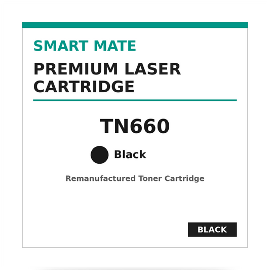 Smart Mate Brother TN660 Remanufactured Toner Cartridge High Yield