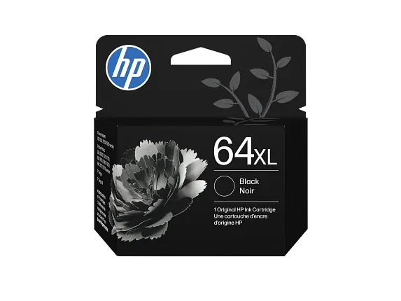HP 64XL Original Black Ink Cartridge (N9J92A) High Yield