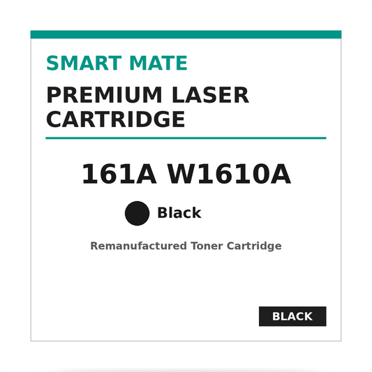 Smart Mate HP 161A W1610A Remanufactured Black Toner Cartridge
