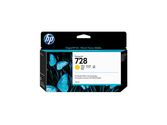 HP INKJET #728 YELLOW (F9J65A) DESIGNJET T730/830 130ML